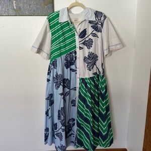 Maeve Striped Blue and White Blouse